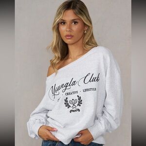 YoungLA Off-Shoulder Pullover